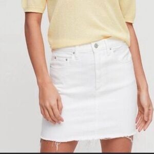 Aritzia - Wilfred Free- white denim skirt